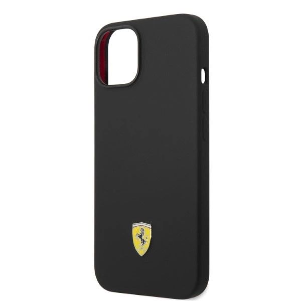 Ferrari FEHMSIP14SBK iPhone 14 6.1" fekete/fekete kemény tok szilikon fém logó MagSafe - 11