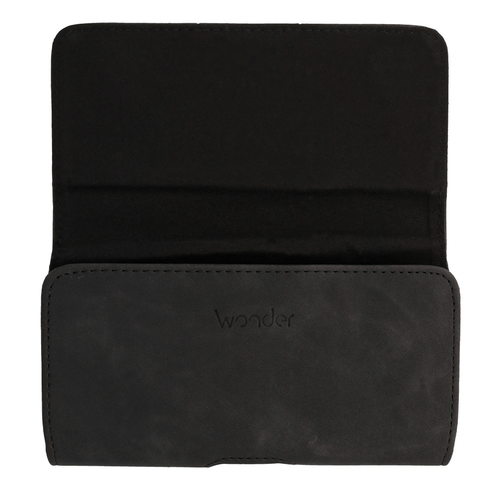 WONDER Max Belt tok (XL MÉRET) Iphone 15 Pro Max/Samsung A54 5G/A52/S24 Plus/S20 FE fekete (167x83 mm) - 3