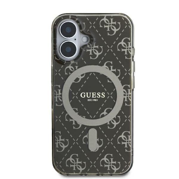  iPhone 16 Barna Original Case GUESS IML 4G Background Magsafe GUHMP16SH4DTEW tok - 3