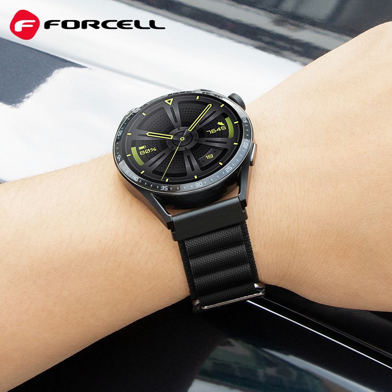 FORCELL F-DESIGN FS05 óraszíj SAMSUNG Watch 22 mm fekete - 2
