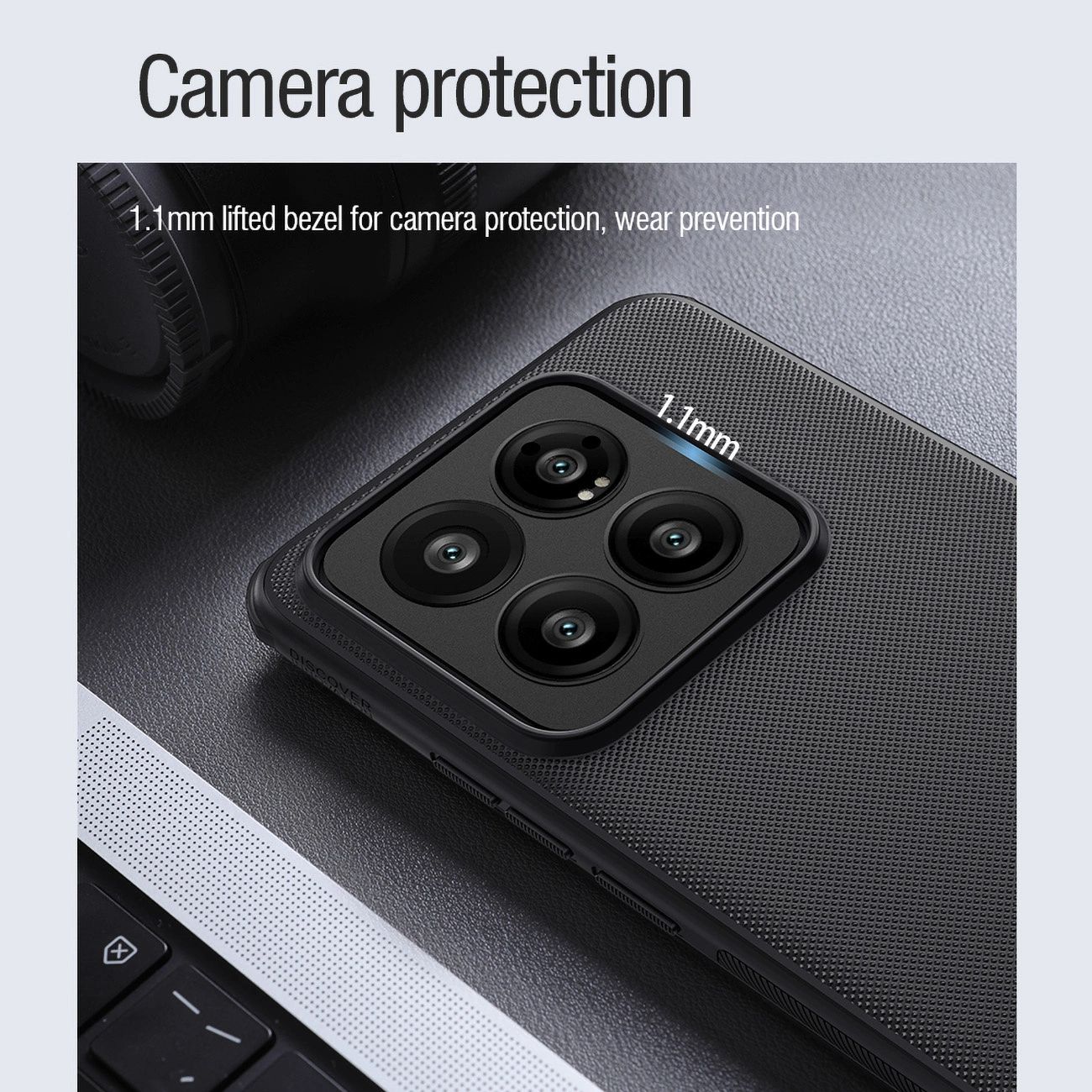 Nillkin Super Frosted Shield Pro Mágneses tok Xiaomi 14 Pro - fekete - 14