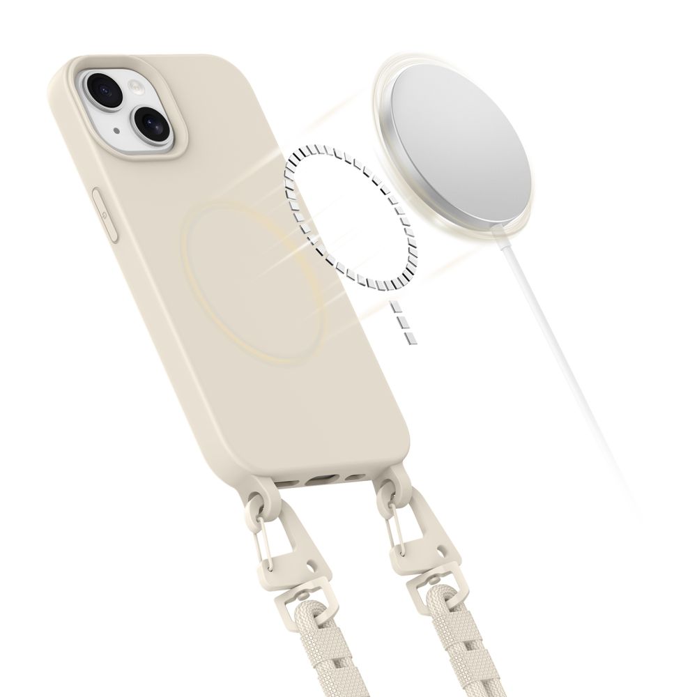 Tech-protect Magnecklace Magsafe Iphone 14 Cosmic Latte Tok - 5