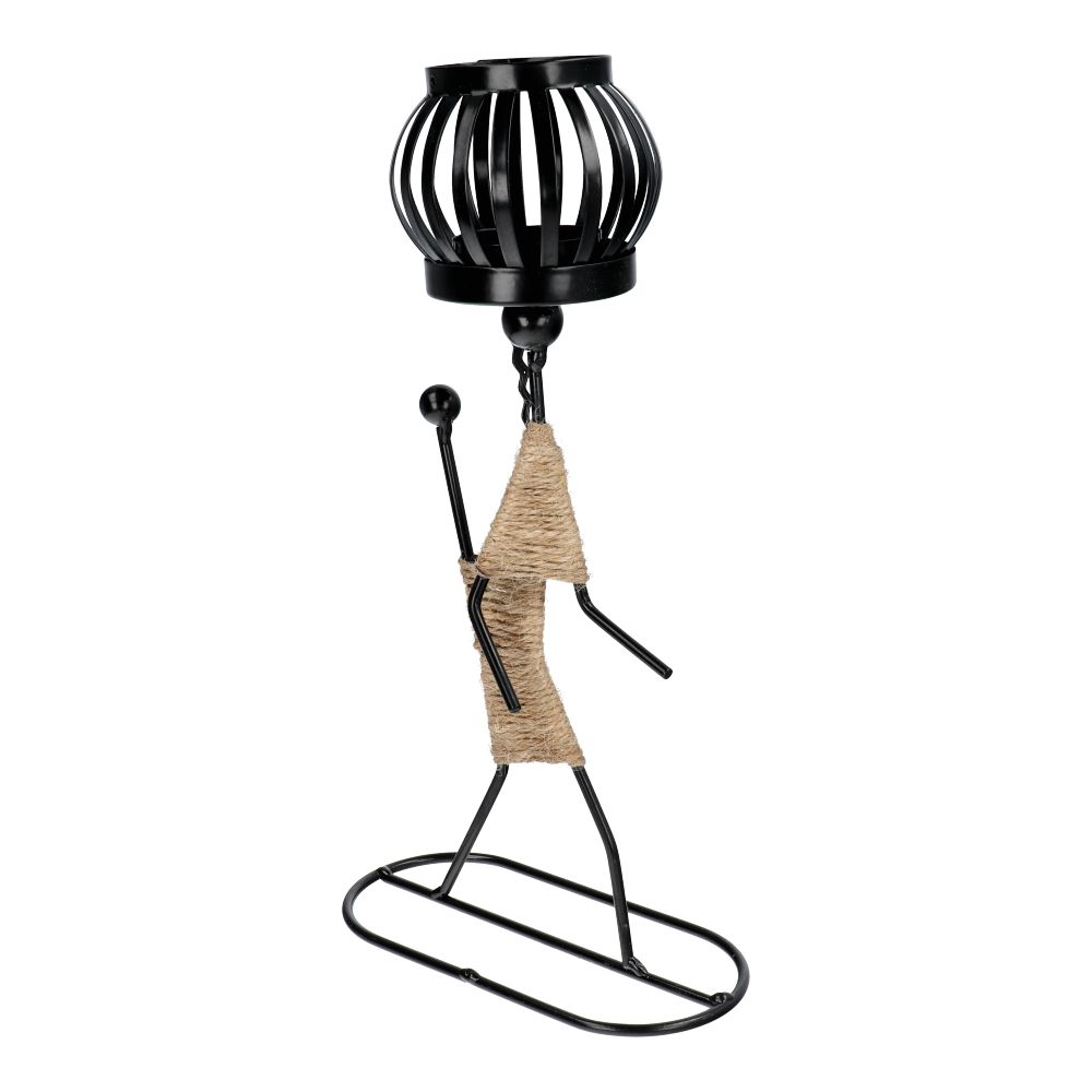 Dekorációs fém gyertyatartó ART DECO Afrika modell E IALC-1