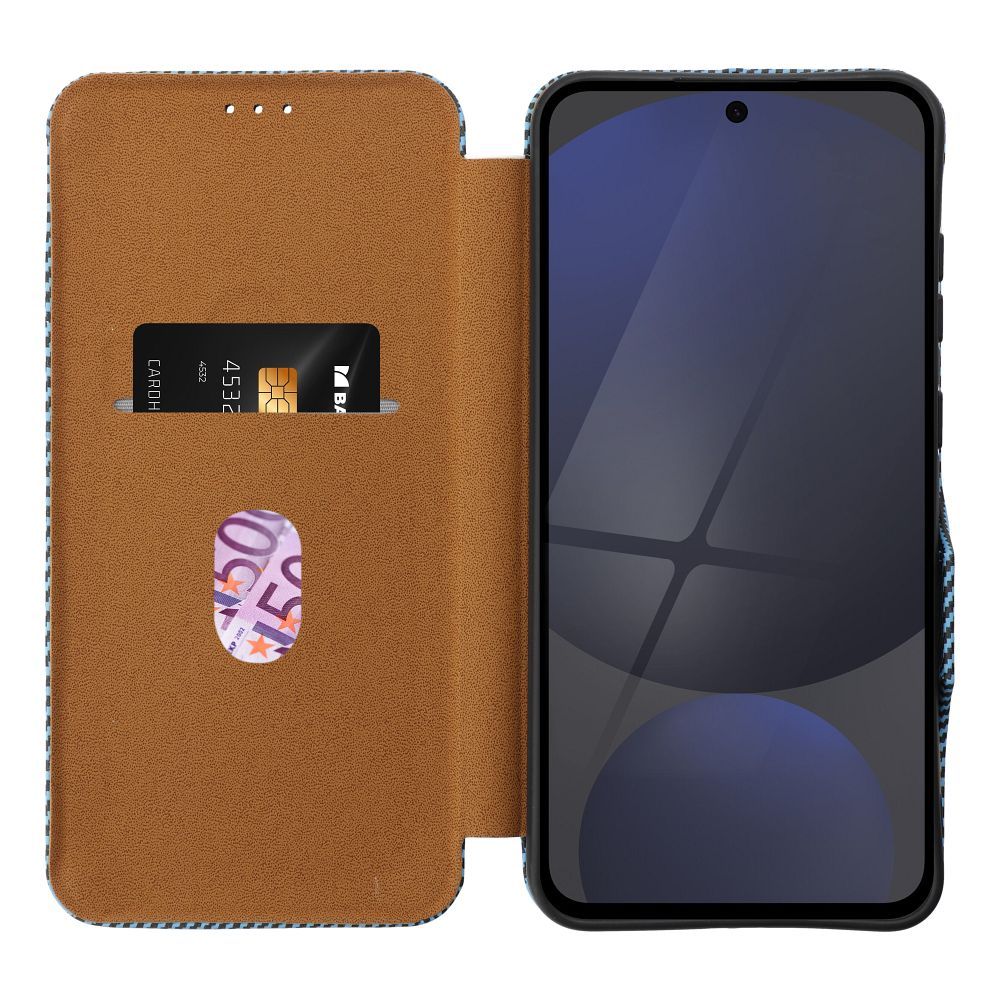 FOLIO Side Magnet fliptok Samsung Galaxy A35 kék tok