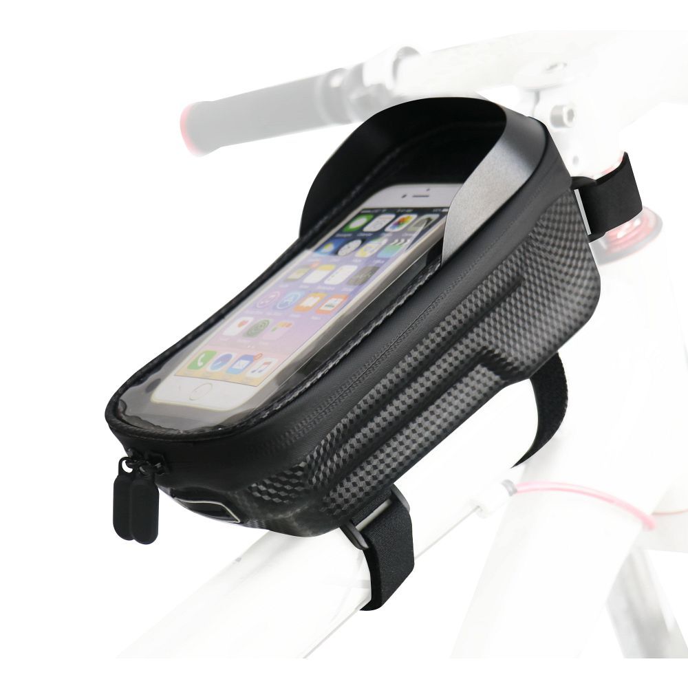 Kerékpár váztáska vízálló cipzárral FSBFB-451 fekete