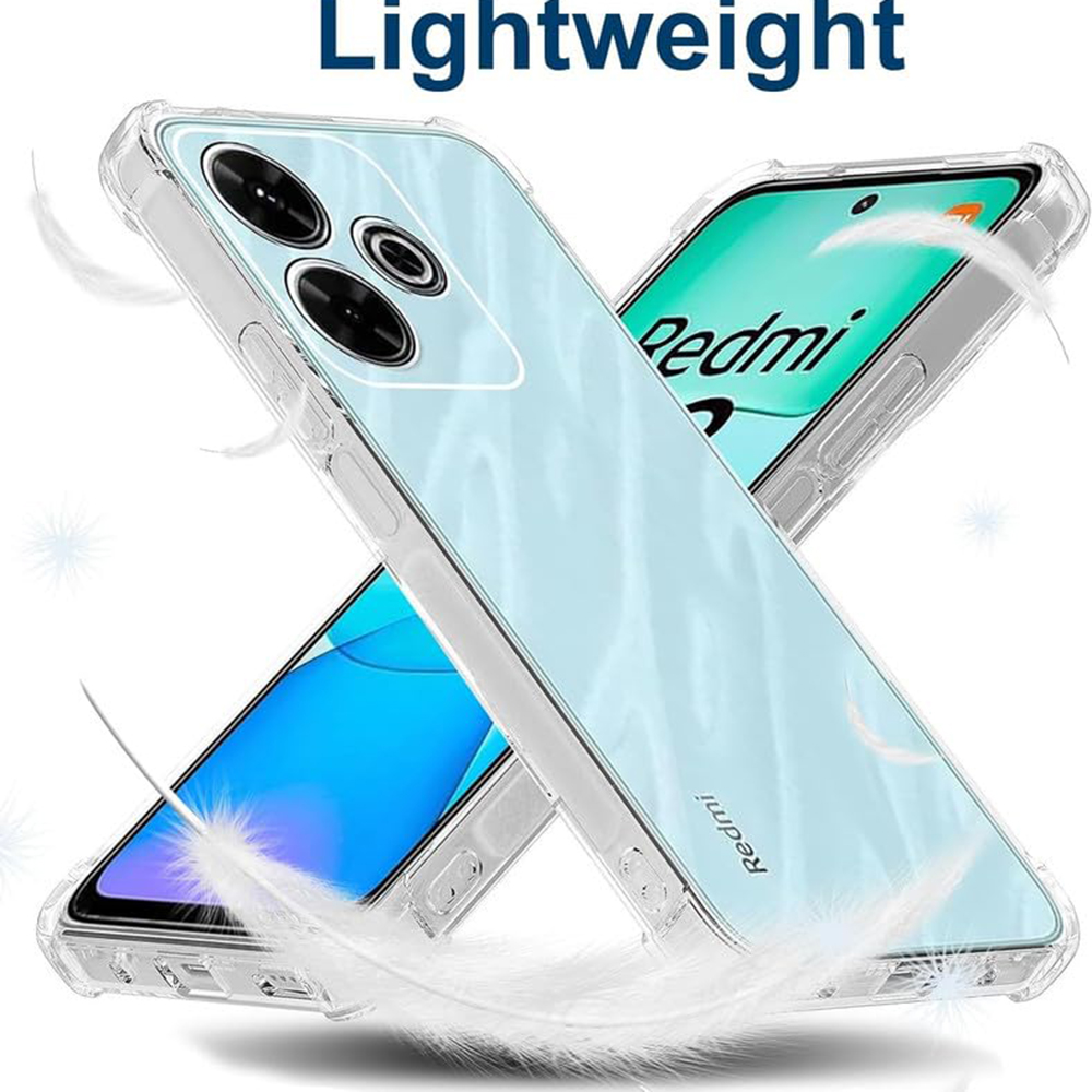  Techsuit - Ütésálló Átlátszó Szilikon - Xiaomi Redmi 13 / Poco M6 4G - Átlátszó tok - 3