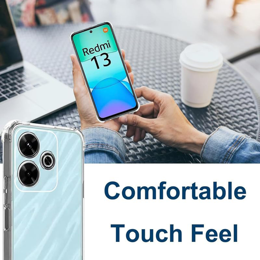  Techsuit - Ütésálló Átlátszó Szilikon - Xiaomi Redmi 13 / Poco M6 4G - Átlátszó tok - 10