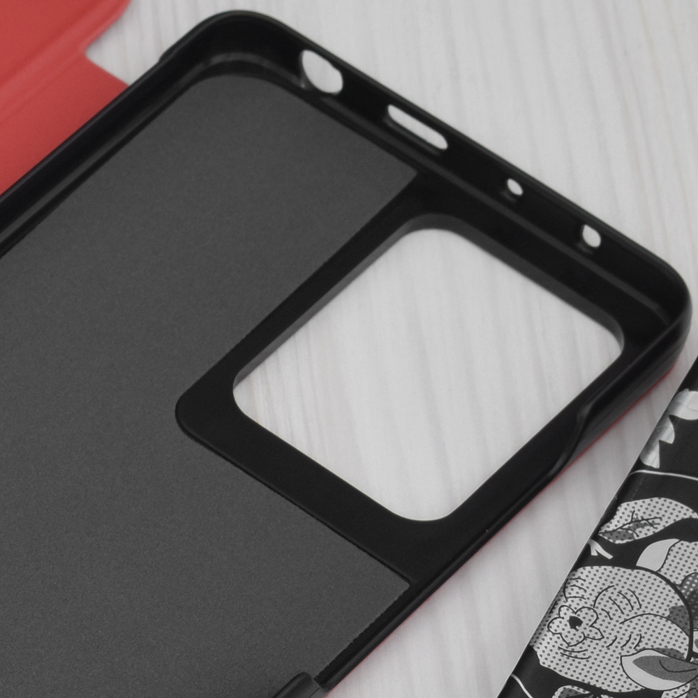  Techsuit - eFold sorozat - Xiaomi Redmi Note 12 Pro 5G / Poco X5 Pro - Piros tok - 10