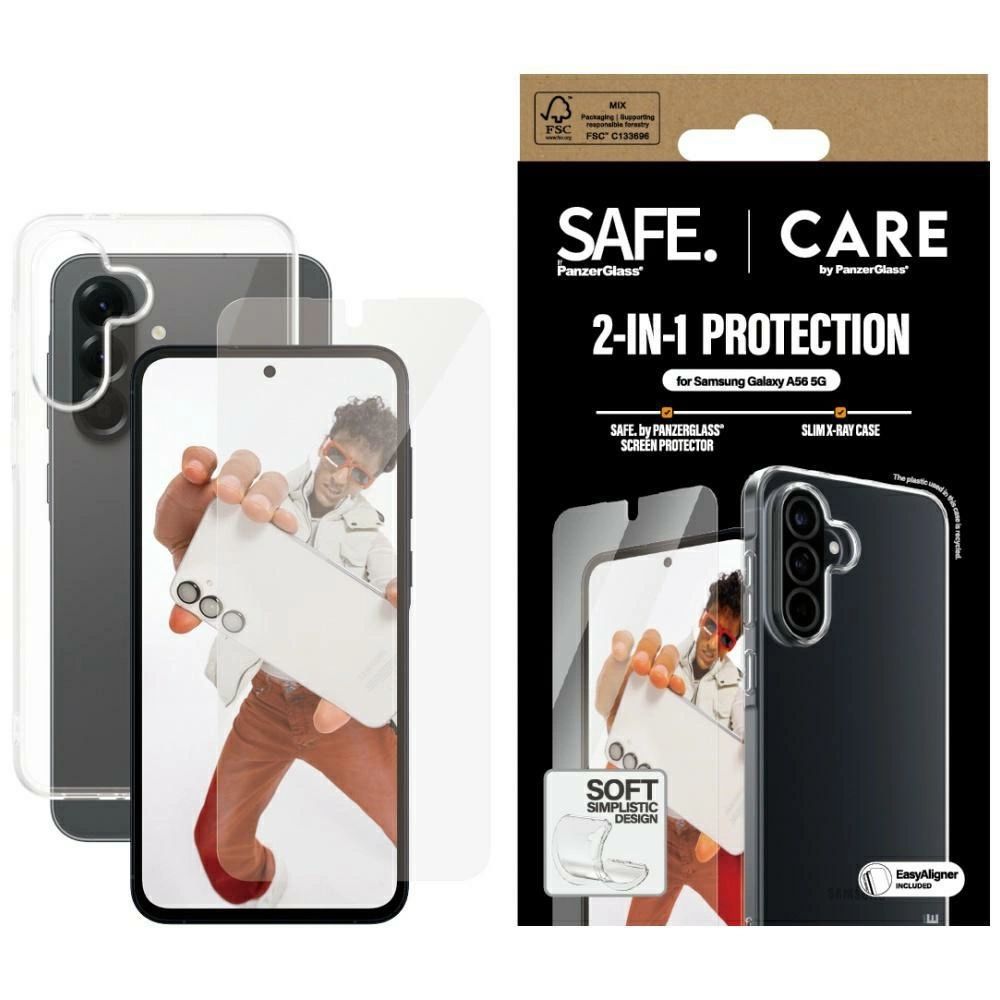 CARE by PanzerGlass Fashion 2in1 tok+üvegfólia Samsung Galaxy A56 5G - átlátszó