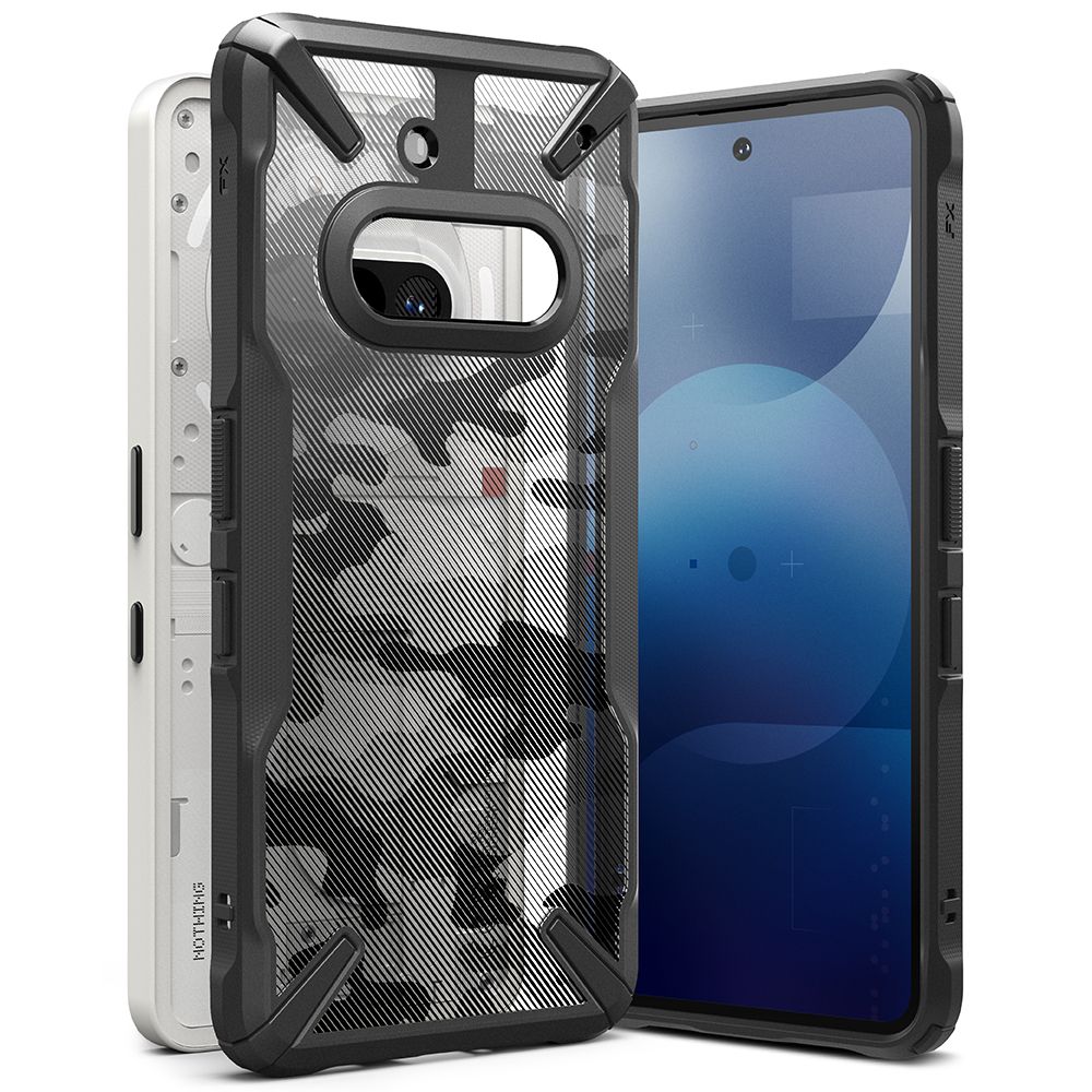 Ringke Fusion X Nothing Phone 3a Camo Fekete tok