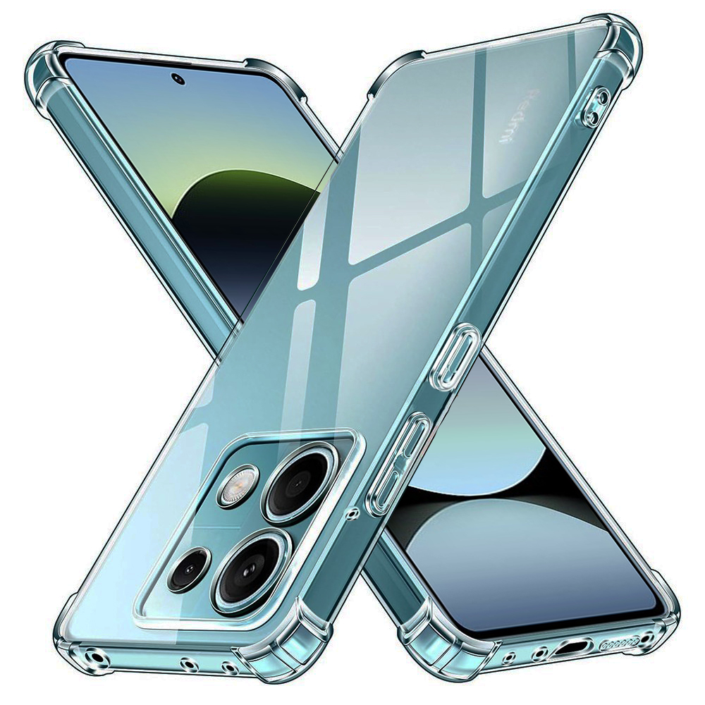  Techsuit - Ütésálló Átlátszó Szilikon - Xiaomi Redmi Note 14S - Átlátszó