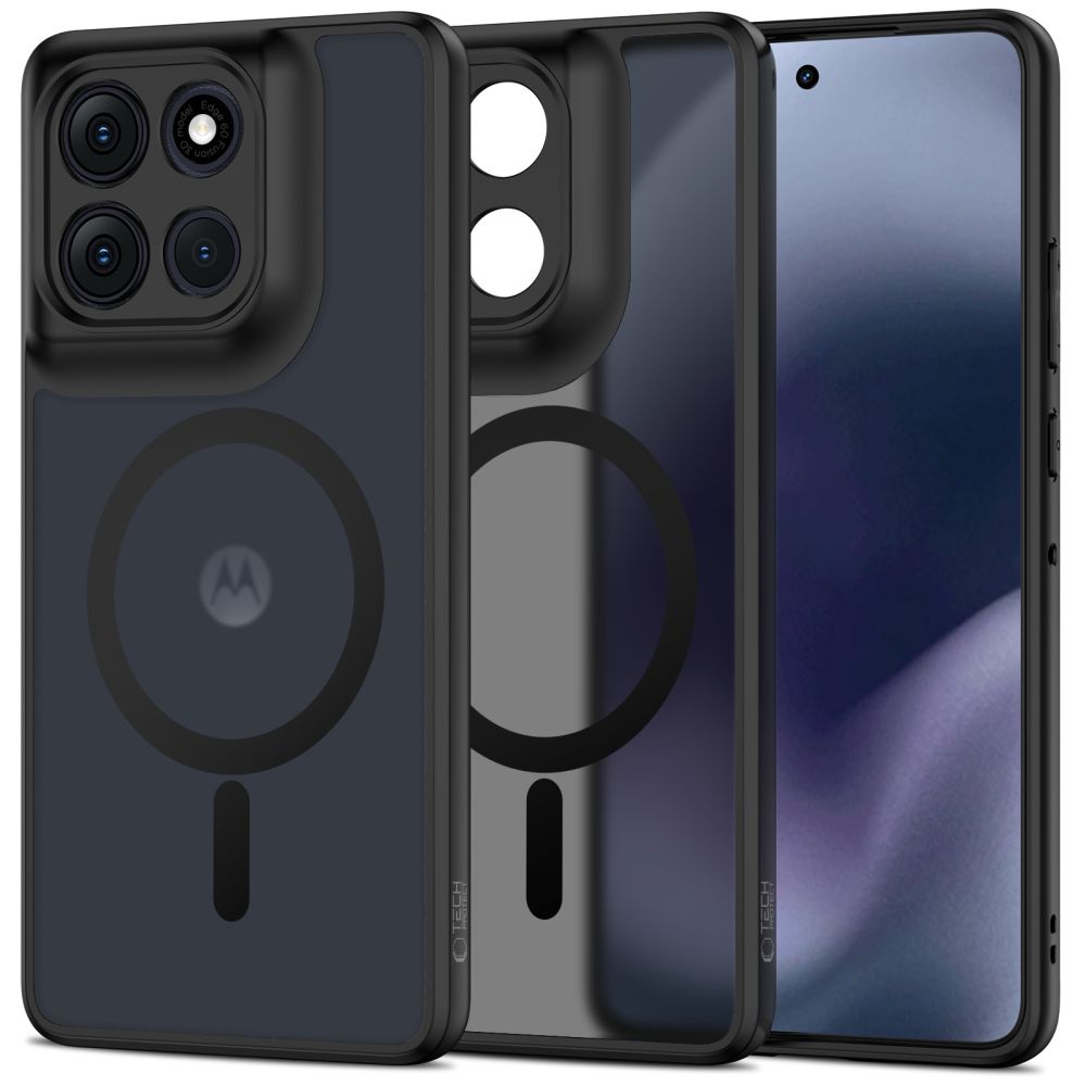 Tech-protect Magmat Magsafe Motorola Moto G86 5G / G86 Power 5G Matt Fekete tok