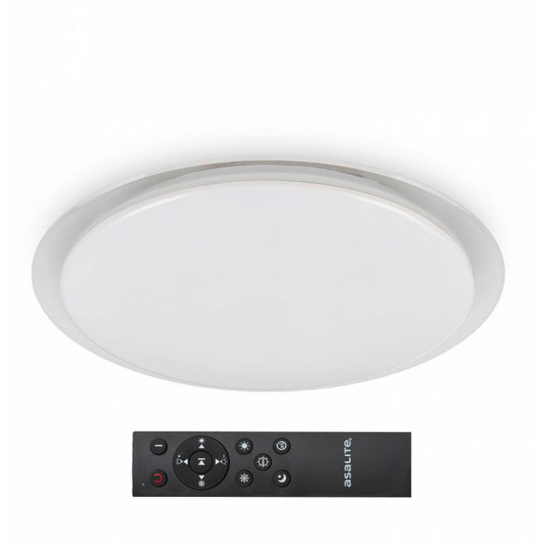 Asalite LED Mennyezeti Lámpa OLIVIA 48W 3000K/4000K/6500K (3400 lumen) Kerek +Távirányító CCT