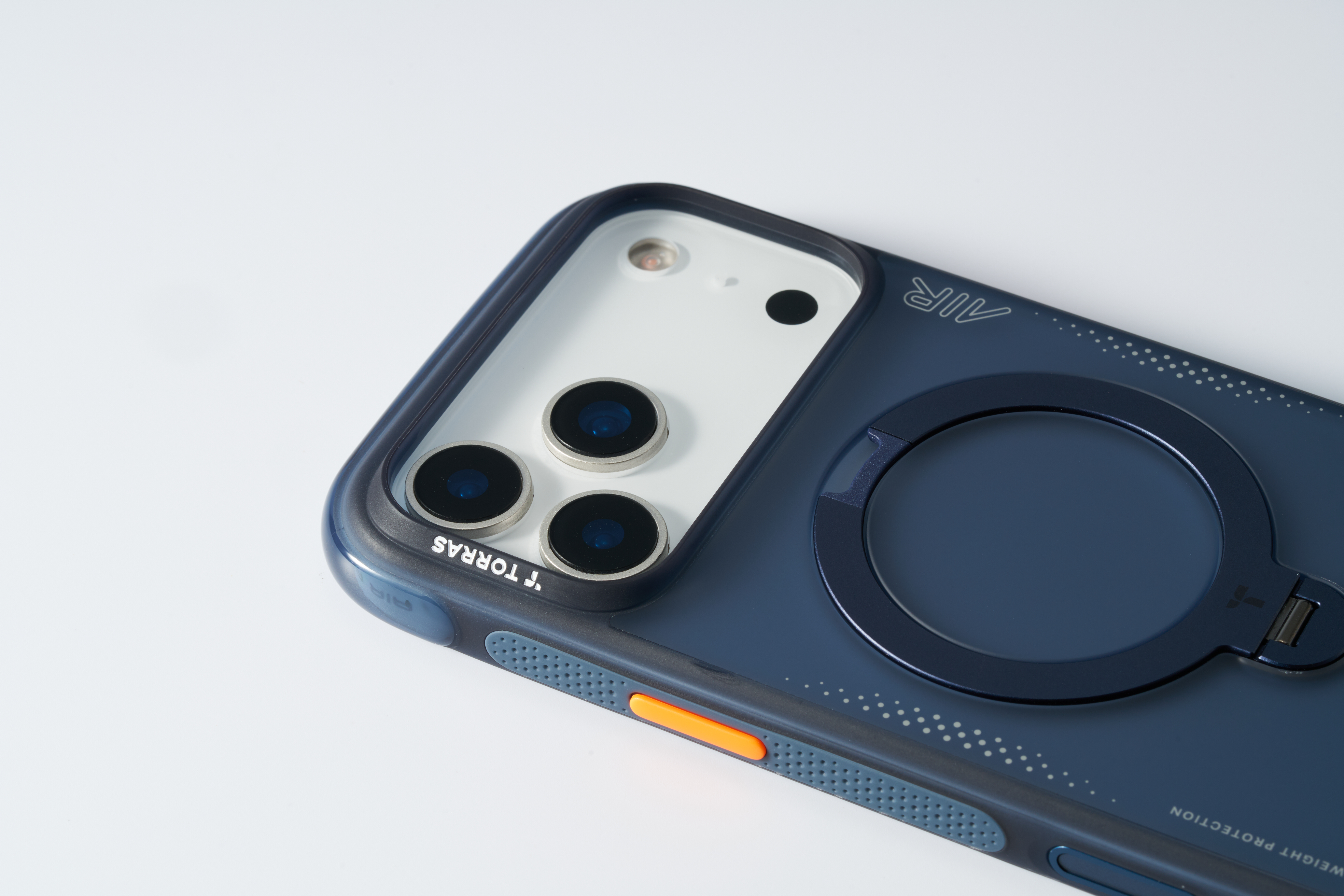 Torras Ostand Q3 Air tok, deep blue – iPhone 17 Pro - 10