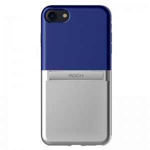 ROCK Infinite iPhone 7/8 tok kihajtható támasszal kék színben