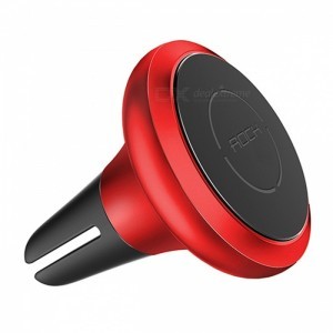 ROCK Univerzális szellőzőnyílásra rögzíthető mágneses telefontartó piros színben
