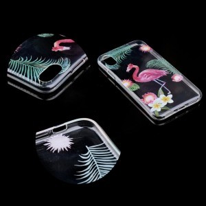 Forcell áttetsző Summer Flamingo mintájú tok iPhone 7+/ 8+ készülékhez