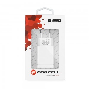 Forcell hálózati, fali töltő adapter USB aljzattal 2.4A 3.0 gyorstöltés technológiával ( kábel nélkül )