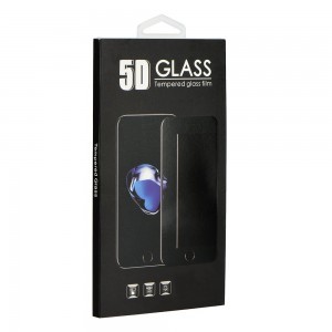 5D kijelzővédő üvegfólia iPhone XS MAX fekete kerettel