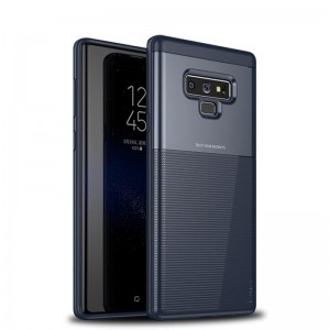 IPAKY szénszál mintájú TPU tok Samsung Note 9 N960 kék színben