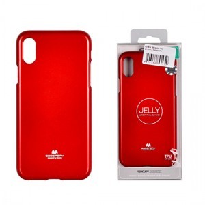 iPhone XS MAX Mercury Jelly szilikon tok piros