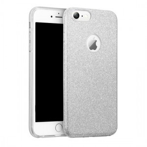 Flitteres tok iPhone XR ezüst színbe