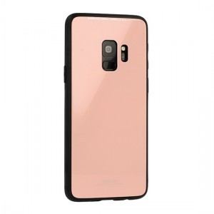9H üveg hátlapú tok Samsung S9 rózsaszín