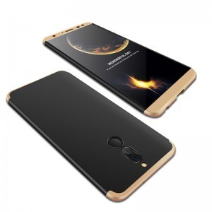360 fokos védelmet biztosító tok Huawei Mate 10 Lite fekete/arany