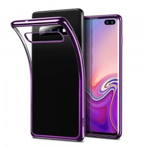 ESR Essential áttetsző tok Samsung S10 Plus lila színű kerettel