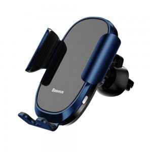 Baseus Smart Gravity univerzális szellőzőre erősíthető elektromos autós telefontartó kék