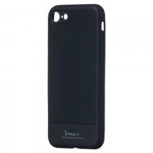 iPaky Carbon Fiber flexibilis TPU tok iPhone 7/8 kék
