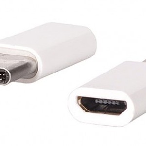 Micro USB - Type-C átalakító adapter fehér