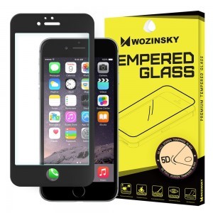 iPhone 6s/ iPhone 6 Wozinsky Pro+ 5D kijelzővédő üvegfólia fekete kerettel