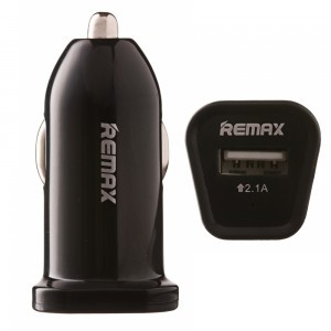Remax szivargyújtós autós töltő fekete, USB, 12V, szivargyújtó univerzális autós töltő