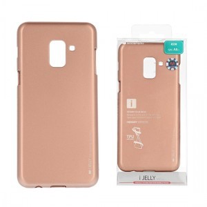 Samsung A50 világos rózsaszín tok Mercury i-Jelly metál