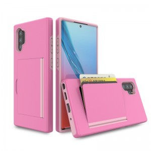 SMD Samsung Galaxy Note 10 N10-008 tok, bankkártya tartóval rózsaszín