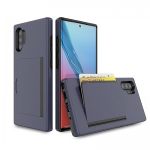 SMD Samsung Galaxy Note 10 N10-008 tok, bankkártya tartóval kékesszürke
