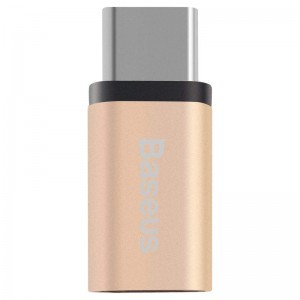Baseus Sharp Micros USB - Type-C átalakító adapter pezsgő arany