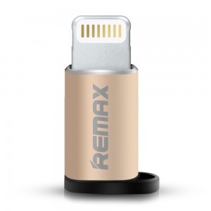 Remax Micro USB - Lightning adapter arany