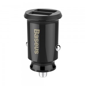 Baseus Grain szivargyújtós autós univerzális töltő 2 USB aljzattal (3.1A)