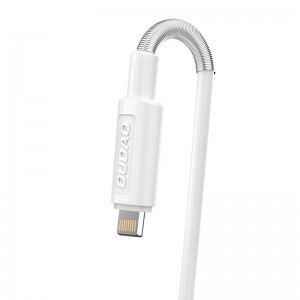 Dudao 2x USB hálózati töltő adapter 5V/2.4A + Lightning kábel fehér