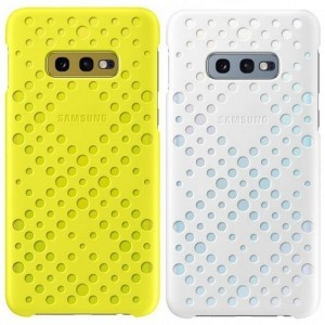 Samsung Pattern Cover tok S10e fehér/sárga
