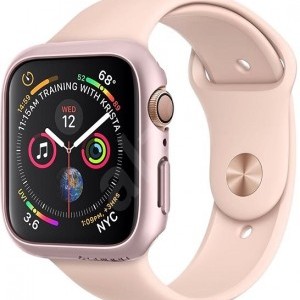 UNIQ Valencia Apple Watch 40 mm szilikon tok, rózsaszín