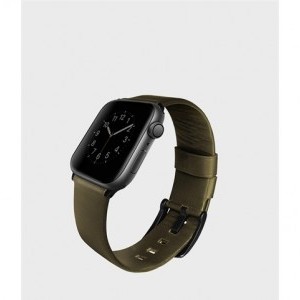 UNIQ Mondain Apple Watch 42/44/45 mm bőr szíj zöld