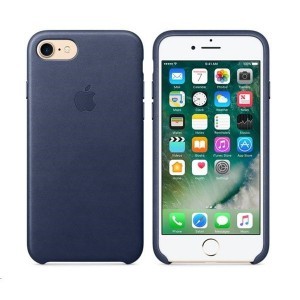 Apple gyári bőr tok Apple iPhone 7 Plus/ 8 Plus midnight blue színben (MMYG2ZM/A)