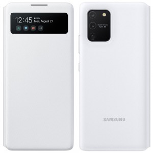 Samsung S View EF-EG770PWEGEU fiptok kártyatartóval és kijelzővel Samsung S10 Lite fehér