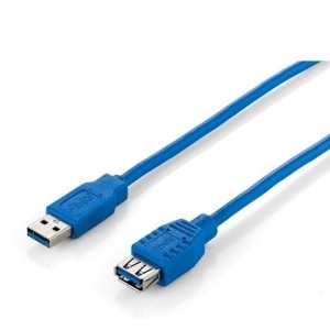 Equip USB 3.0 hosszabítókábel duplán árnyékolt 2m FEKETE