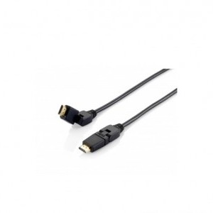 Equip HDMI 2.0 4K/60HZ kábel aranyozott forgatható fejjel 3m