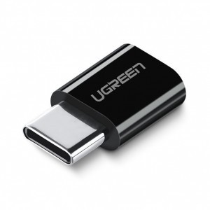 Ugreen micro USB/USB-C Type-C átalakító adapter fekete