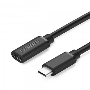 Ugreen USB Type-C 3.1 apa - USB Type-C 3.1 anya kábelhosszabbító 0,5m fekete